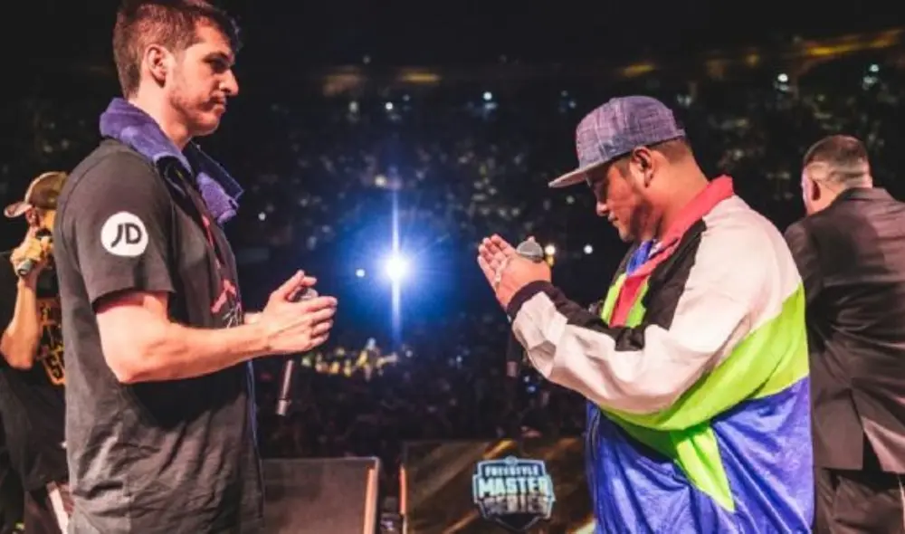 Chuty y Aczino se enfrentaron en la final internacional de FMS 2019-2020. Foto: Urban Roosters