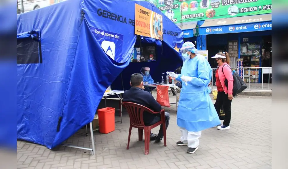 No hay restricción para tomar pruebas de descarte. Foto: Wilder Pari / URPI-LR No hay restricción para tomar pruebas de descarte. Foto: Wilder Pari / URPI-LR