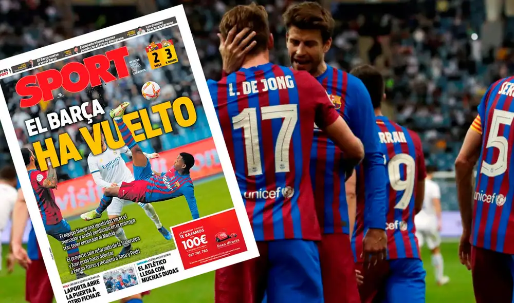 Los azulgranas cayeron ante su clásico rival en la semifinal de la Supercopa. Foto: EFE Los azulgranas cayeron ante su clásico rival en la semifinal de la Supercopa. Foto: EFE