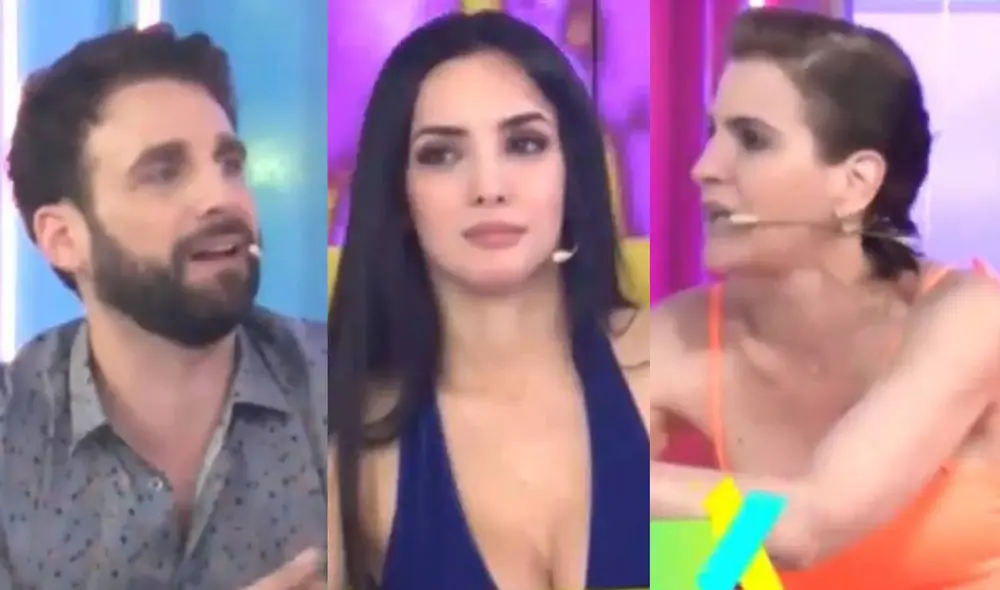 Rodrigo González y Gigi Mitre se mostraron incómodos por la actitud de Rosángela. Foto: composición/ Willax TV Rodrigo González y Gigi Mitre se mostraron incómodos por la actitud de Rosángela. Foto: composición/ Willax TV