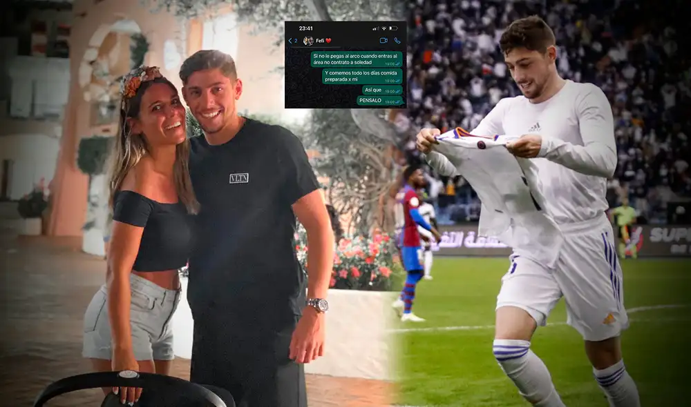 'Fede' ante el Barza convirtió su primer gol en la actual temporada con el Real Madrid. Foto: composición/ Real Madrid/ Mina Bonino instagram 'Fede' ante el Barza convirtió su primer gol en la actual temporada con el Real Madrid. Foto: composición/ Real Madrid/ Mina Bonino instagram