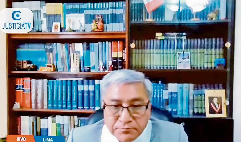 El dato. Más cuestionamientos recibió el juez Raúl Jesús Vega por su resolución contra Christopher Acosta y Jerónimo Pimentel. Tergiversó acuerdo de la Suprema para sustentar su fallo. Foto: captura de JusticiaTV