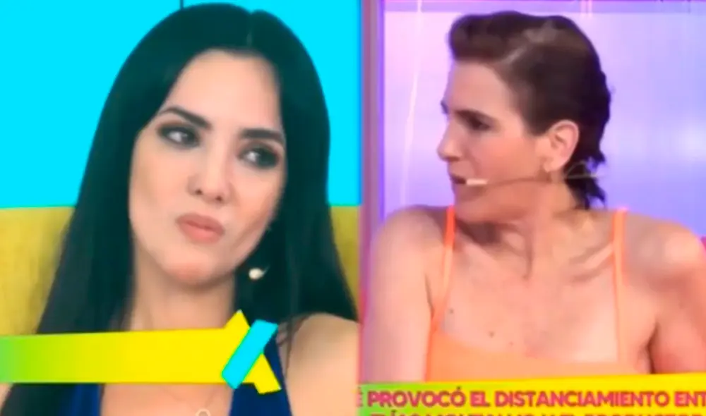 Gigi Mitre entrevistó a Rosángela Espinoza. Foto: capturas Willax TV