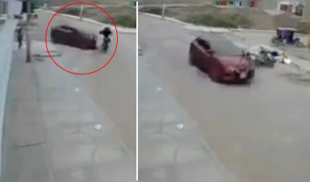 Sujetos lograron huir por sus propios medios. Foto: captura video/difusión Sujetos lograron huir por sus propios medios. Foto: captura video/difusión