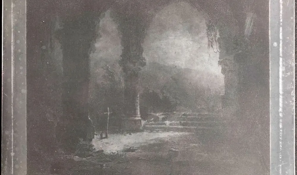 'Un clair de Lune', reproducción de un grabado, es una de las heliografías más antiguas que se conservan (1827). Foto: The Royal Photographic Society