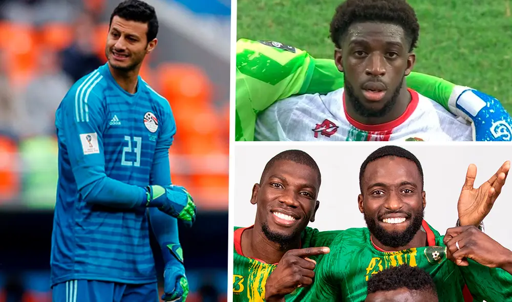 Los jugadores de Mauritania y Egipto poseen nombres muy largos. Foto: CAF 2021 / Captura ESPN / Composición GLR