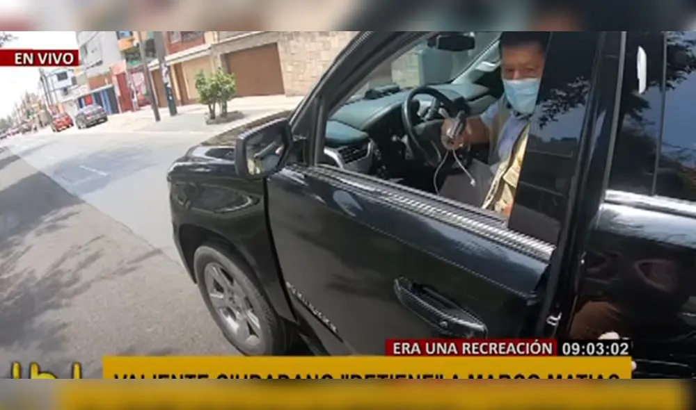 El hecho fue registrado por la cámara del periodista. Foto: captura Panamericana