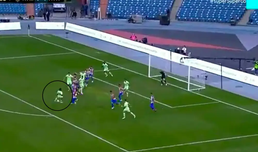 Atlético Madrid y Athletic Bilbao disputaron un partidazo en semifinales de la Supercopa de España: captura de Movistar