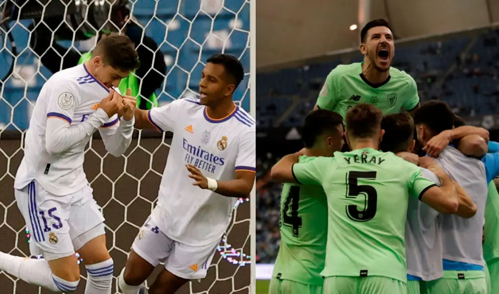 La final entre merengues y leones se jugará este domingo en Arabia. Foto: EFE