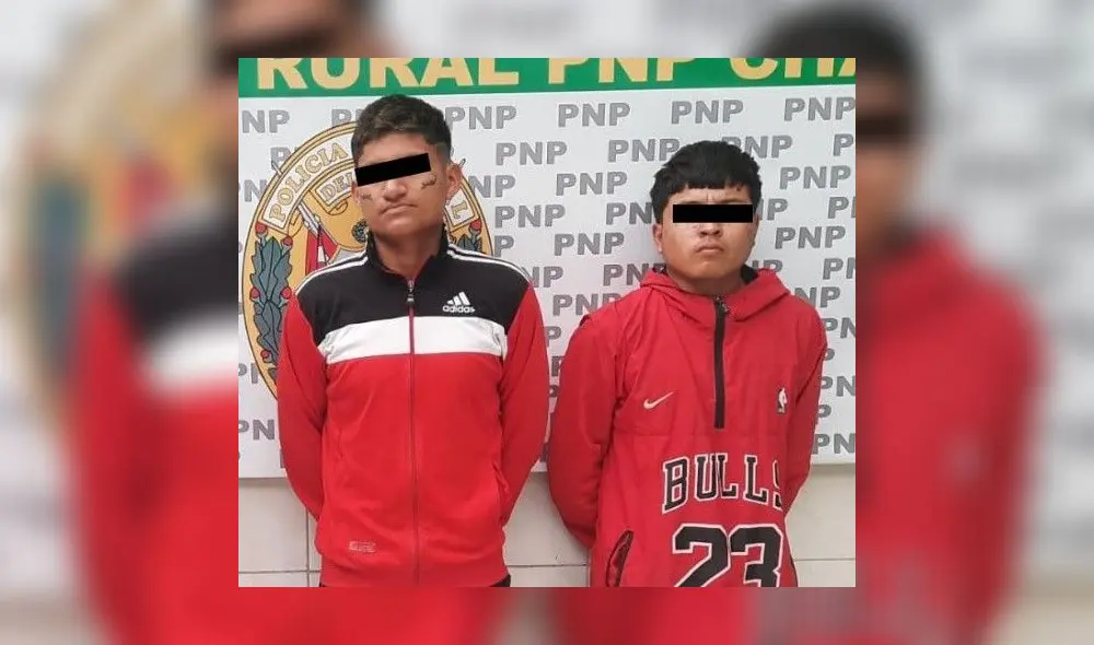 Nilson Aguirre y Franklin Quispe no pudieron escapar de la Policía. Foto: PNP