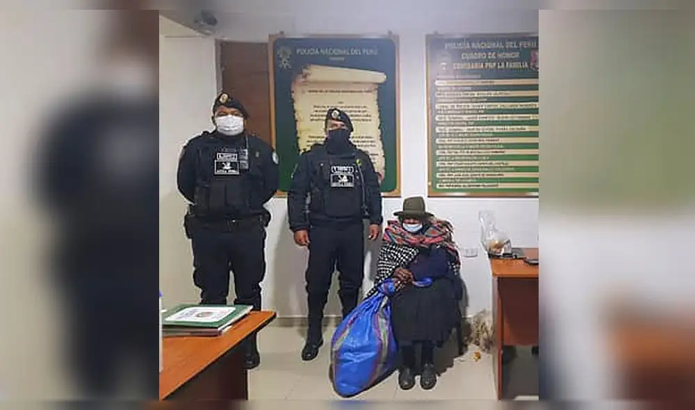 Tomasa permanece en el lugar, le brindaron las atenciones básicas y continúan las diligencias de acuerdo a ley. Foto: PNP