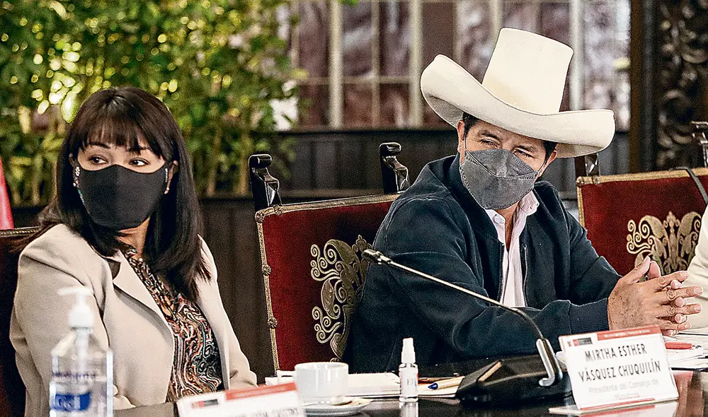 El dato. El miércoles, la primera ministra Mirtha Vásquez se manifestó en contra de la ley y la consideró inconstitucional. El presidente Pedro Castillo prometió en campaña cambiar la Constitución. Foto: difusión