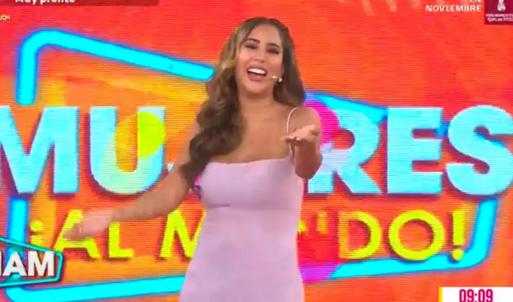 Melissa Paredes no deja de reirse y divertirse en Mujeres al mando. Foto: captura/Latina Melissa Paredes no deja de reirse y divertirse en Mujeres al mando. Foto: captura/Latina