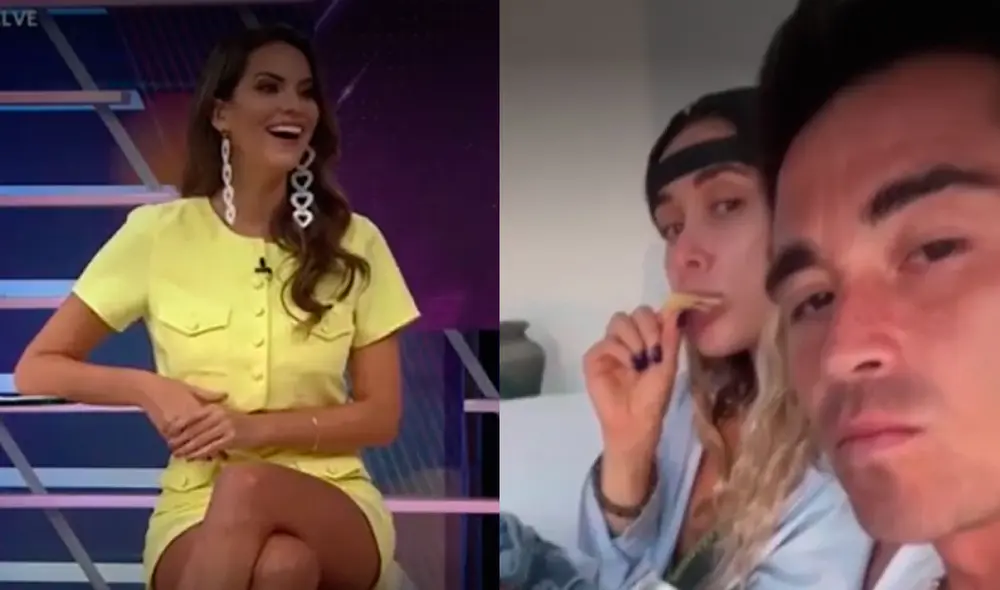 Valeria Piazza admiró como Rodrigo 'Gato' Cuba lleva su relación con Ale Venturo. Foto: captura América TV.