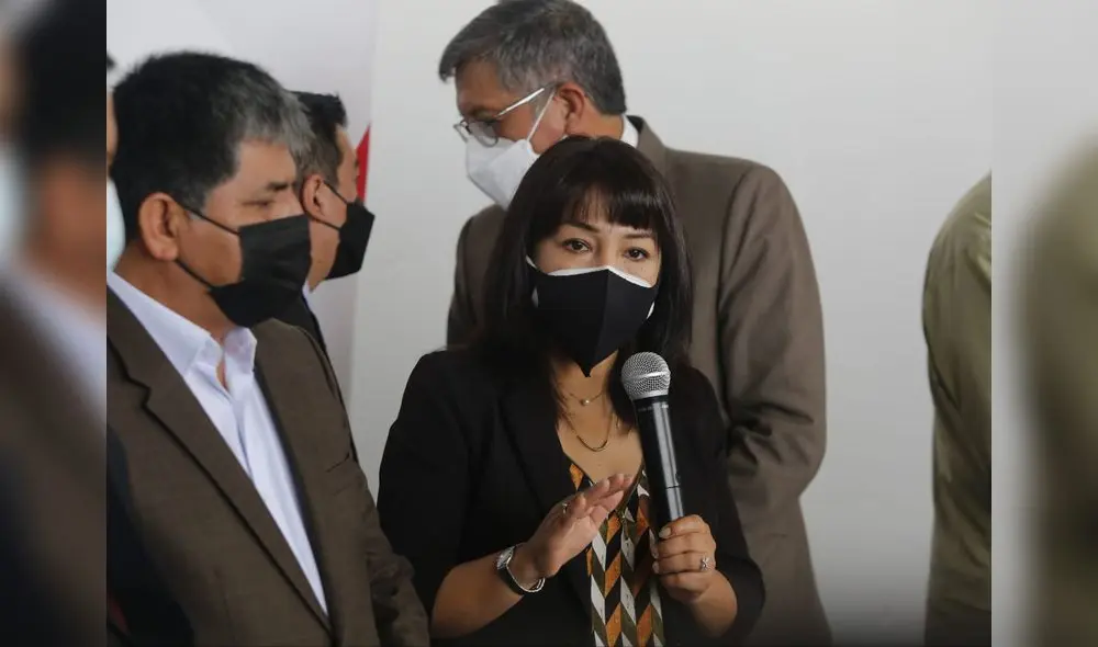 La titular de la PCM, Mirtha Vásquez, se refirió a las recientes mociones de interpelación contra sus ministros. Foto: Carlos Félix/La Republica