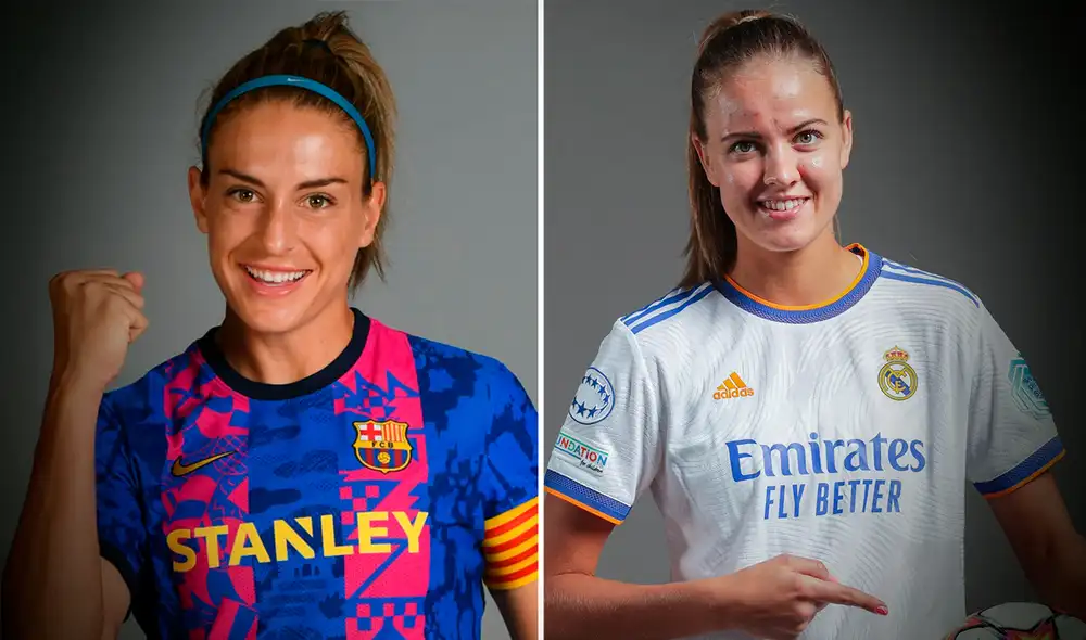 FC Barcelona vs. Real Madrid un clásico femenino sin precedentes en la Champions League femenina. Foto: composición UWCL FC Barcelona vs. Real Madrid un clásico femenino sin precedentes en la Champions League femenina. Foto: composición UWCL