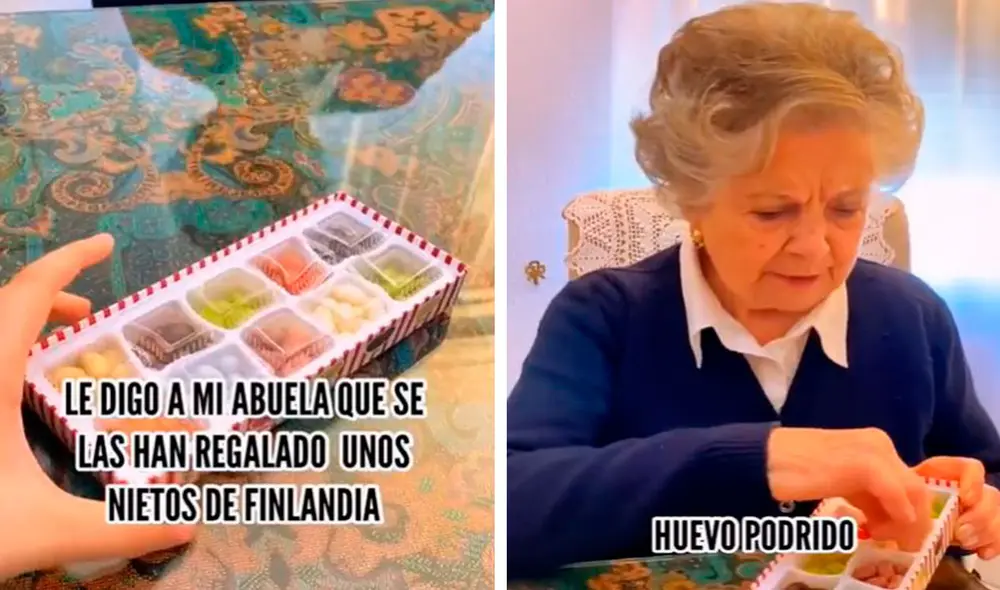 Una joven engañó a su abuela para conocer su reacción al hacerle probar por primera vez las golosinas que salen en la saga de Harry Potter. Foto: captura de Facebook