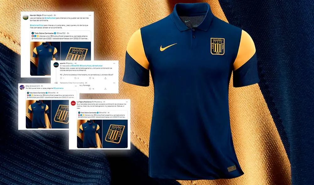 La nueva camiseta de Alianza Lima presenta un cuello camisero a comparación de la primera indumentaria. Foto: composición GLR