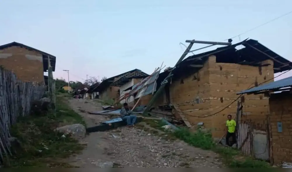 Vientos huracanados dejaron sin techos viviendas en el distrito de Cumba, provincia de Utcubamba. Foto: Cuarto Poder Cumba. Vientos huracanados dejaron sin techos viviendas en el distrito de Cumba, provincia de Utcubamba. Foto: Cuarto Poder Cumba.