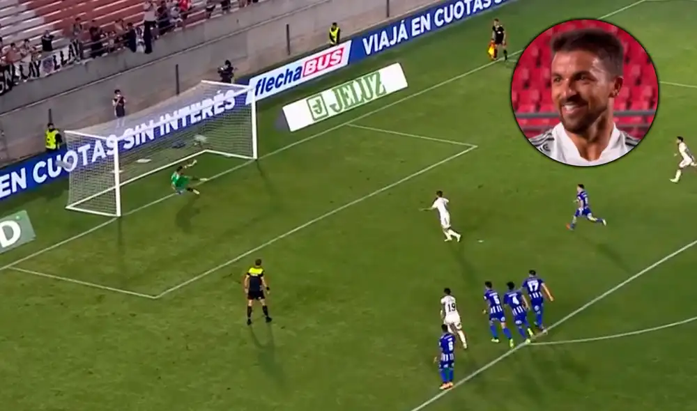 Gabriel Costa fusiló al arquero Galindez desde los doce pasos. Foto: captura FOX Sports Premium