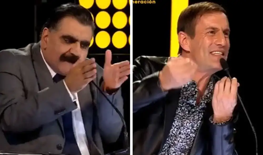 Mauri Stern y Jorge Henderson volvieron a tener un picante cruce de palabras en Yo soy, grandes batallas. Foto: captura Latina