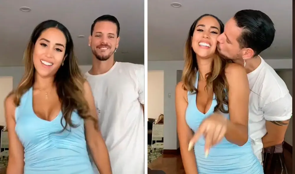 Melissa Paredes confirmó su relación con Anthony Aranda el 8 de enero. Foto: composición/TikTok/Melissa Paredes