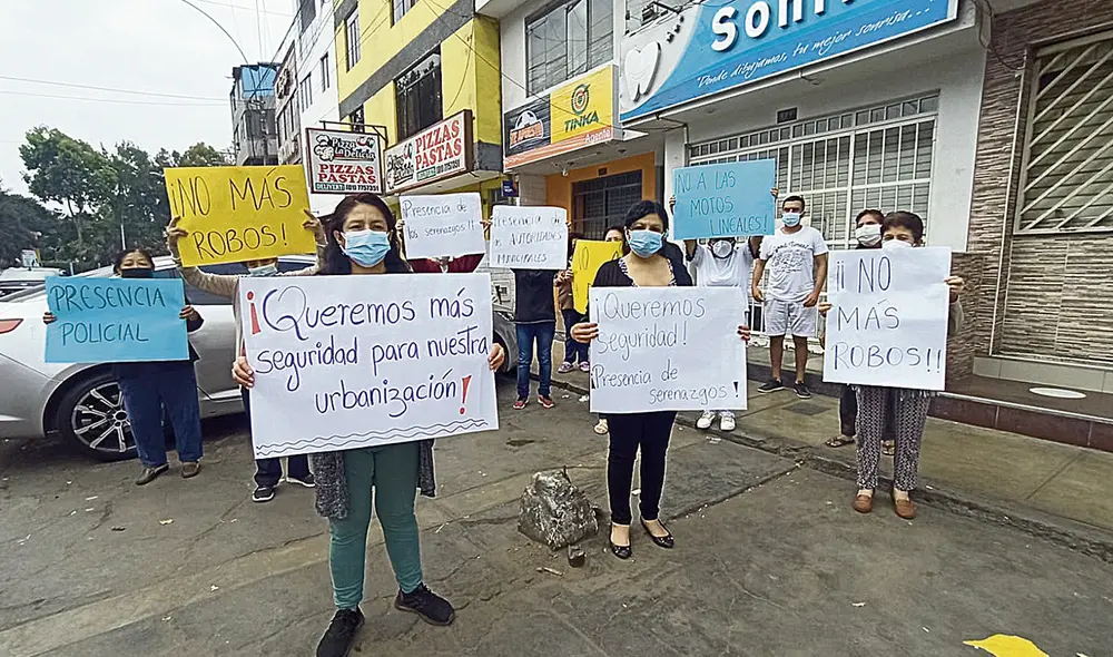 Denuncia. Cansados de tantos robos, vecinos salieron a pedir mayor seguridad y patrullaje. Foto: difusión
