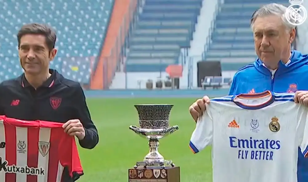 Real Madrid vs. Athletic Club se verán las caras este domingo 16 por la Supercopa española. Foto: captura Real Madrid