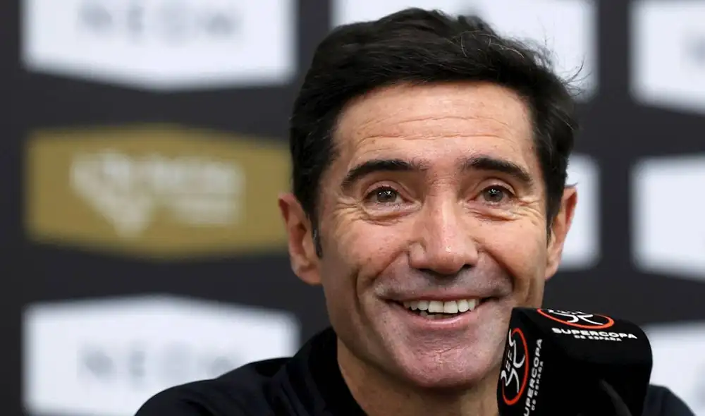 Marcelino García, entrenador del Athletic Bilbao, busca el primer título de la temporada para los leones. Foto: EFE