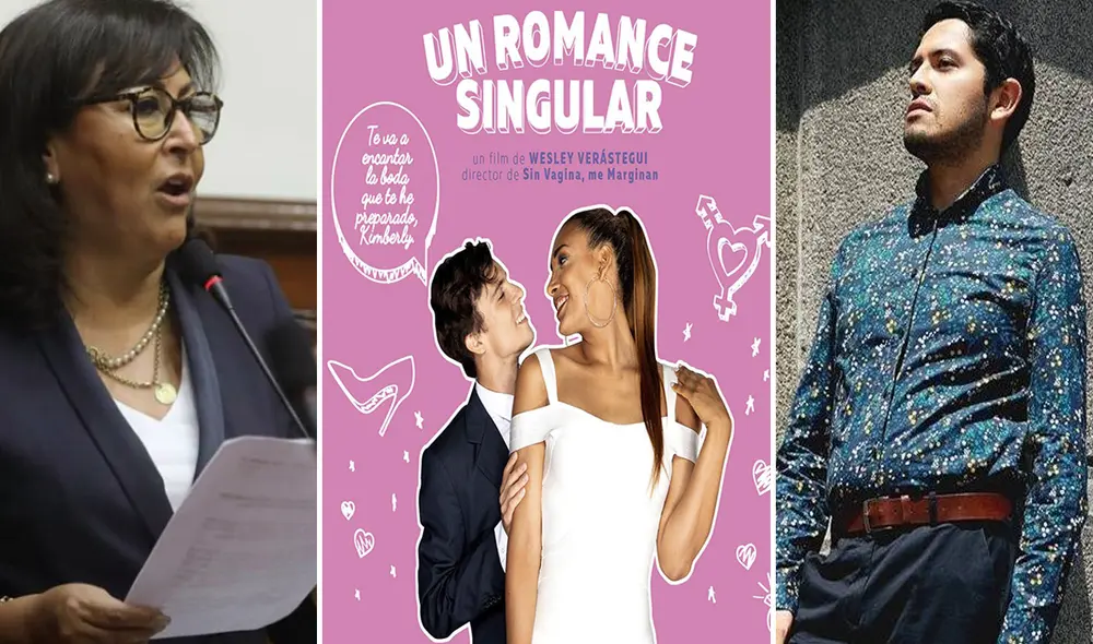 Milagros Jáuregui de Aguayo ,de Renovación Popular, mandó carta al Ministerio de Cultura por la película Un romance singular. Foto: composición/Facebook Wesley Verástegui