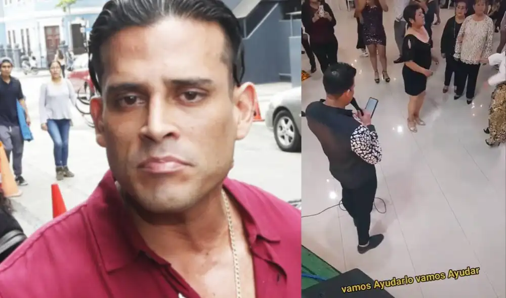 Christian Domínguez canta en evento privado y se vuelve viral. Foto: composición/ La República/ captura de Tiktok