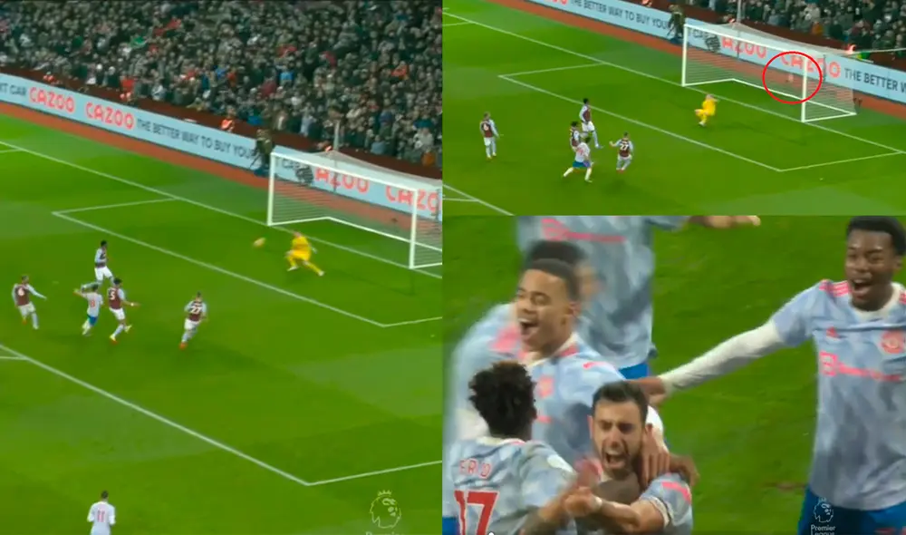 Tremendo golazo de Bruno Fernandes. Foto: Captura de ESPN Tremendo golazo de Bruno Fernandes. Foto: Captura de ESPN