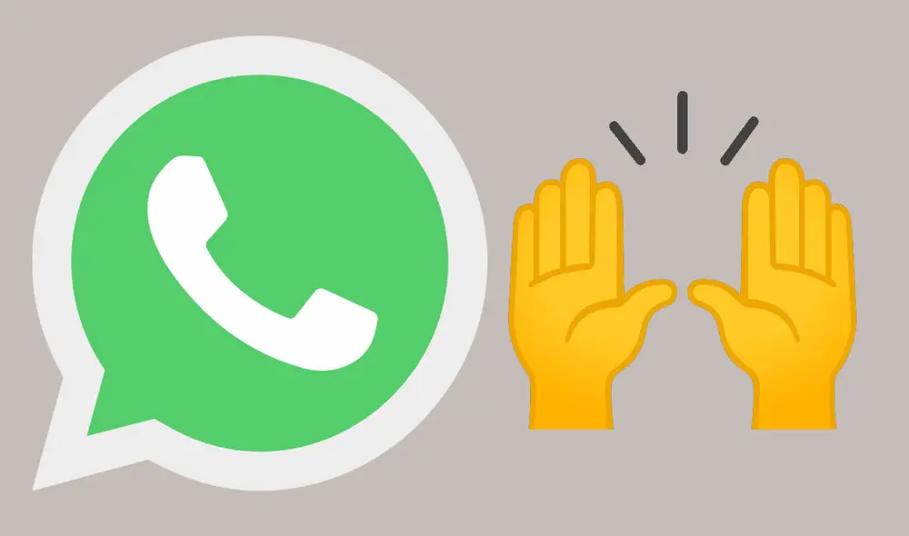 Este emoji de WhatsApp está disponible en iOS o Android. Foto: composición LR