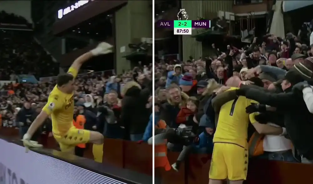 'Dibu' Martínez es uno de los titulares y figuras con el Aston Villa en la Premier League. Foto: Captura ESPN 'Dibu' Martínez es uno de los titulares y figuras con el Aston Villa en la Premier League. Foto: Captura ESPN