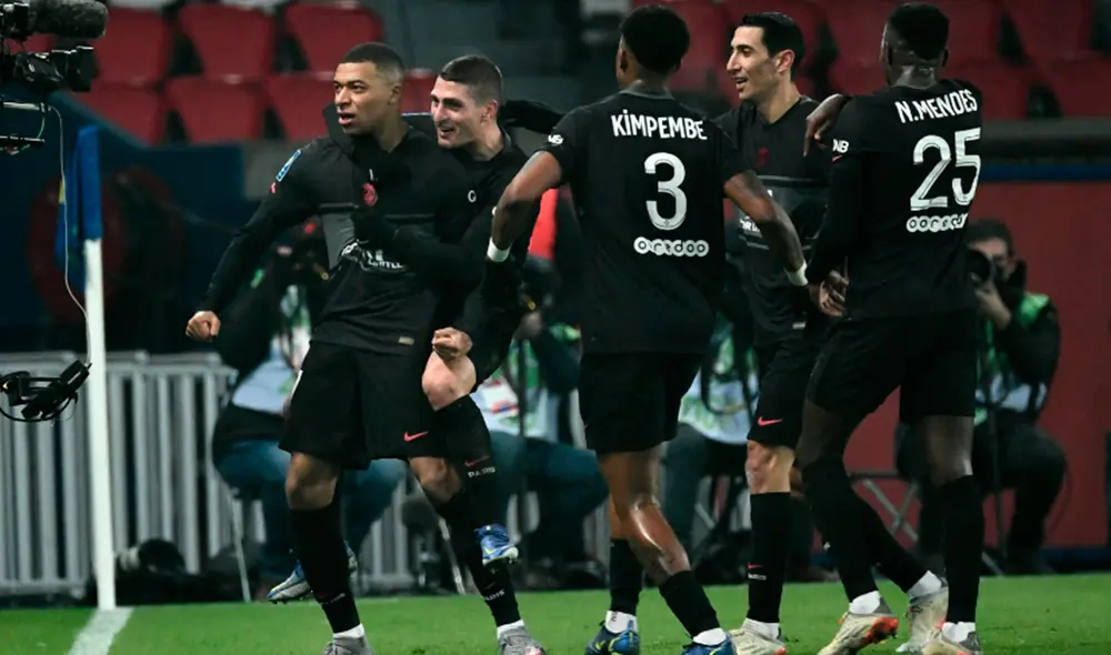 PSG supera al Brest por la Ligue 1 2021-22. Foto: AFP