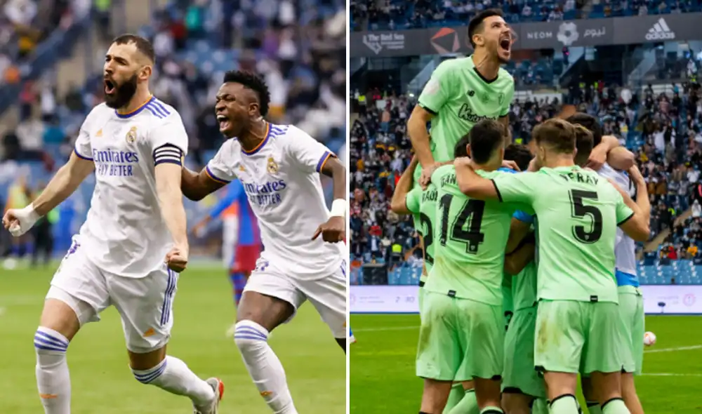 Real Madrid vs. Athletic Club se jugará este domingo 16 de enero. Foto: composición Real Madrid/Athletic Club