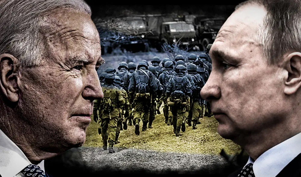 Joe Biden y Vladimir Putin hasta ahora optan por la diplomacia para tratar la situación en Ucrania. Foto: composición de Jazmin Ceras / La República