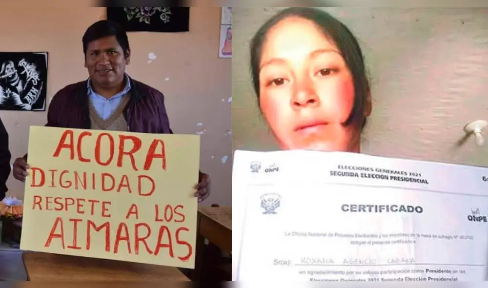 Bertín Catacora fue miembro en la mesa N.º 902799, en el centro poblado de Totorani, Cusco. En tanto, Roxana Asencio lo fue en la N.º 063750 en Ichuñam, Moquegua. Foto: composición LR/ LR