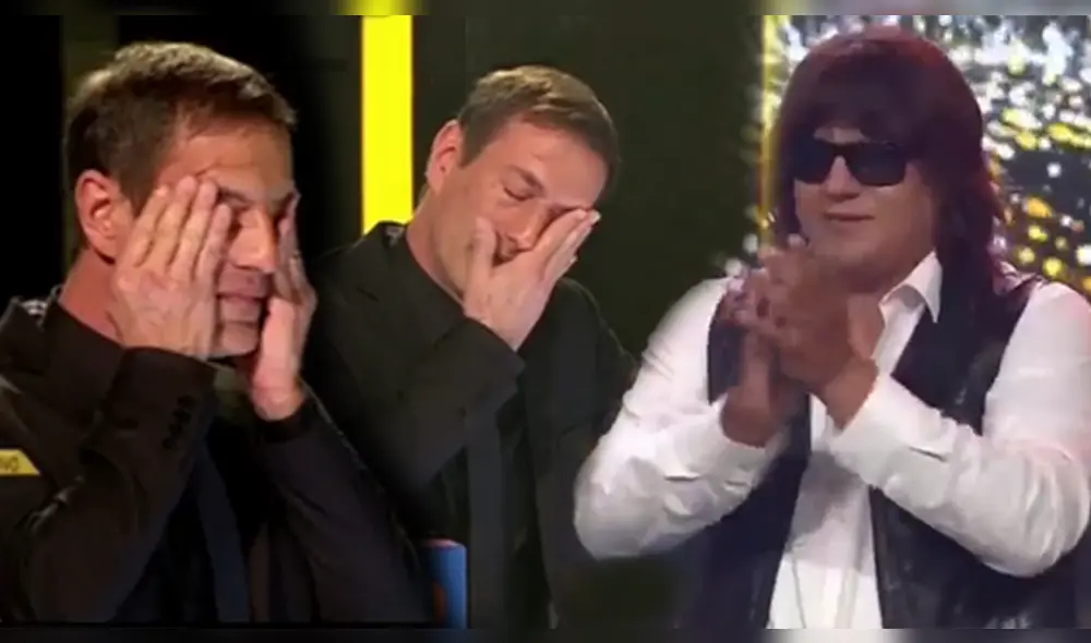 Mauri Stern agradeció al imitador de José Feliciano por haberlo hecho conmoverse con su magistral performance. Foto: composición/Captura Latina TV