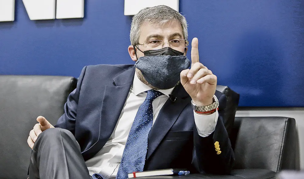 Firme. Piero Corvetto resalta la labor transparente y eficaz de la ONPE, la misma que, enfatiza, seguirá en las elecciones 2022. Foto: difusión