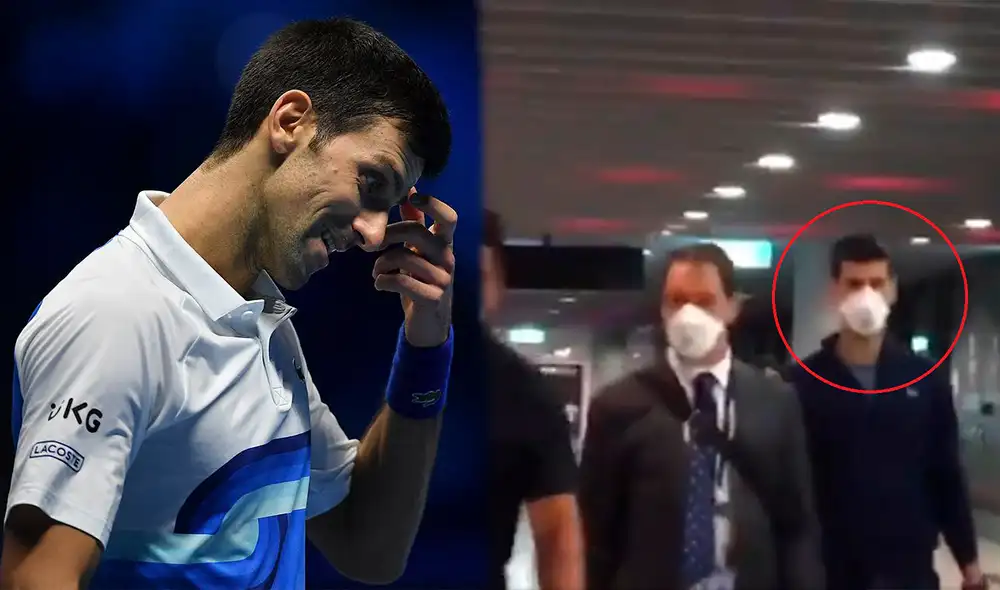 El tenista serbio fue deportado de Australia. Foto: composición AFP/captura de Sandro Pozzi El tenista serbio fue deportado de Australia. Foto: composición AFP/captura de Sandro Pozzi