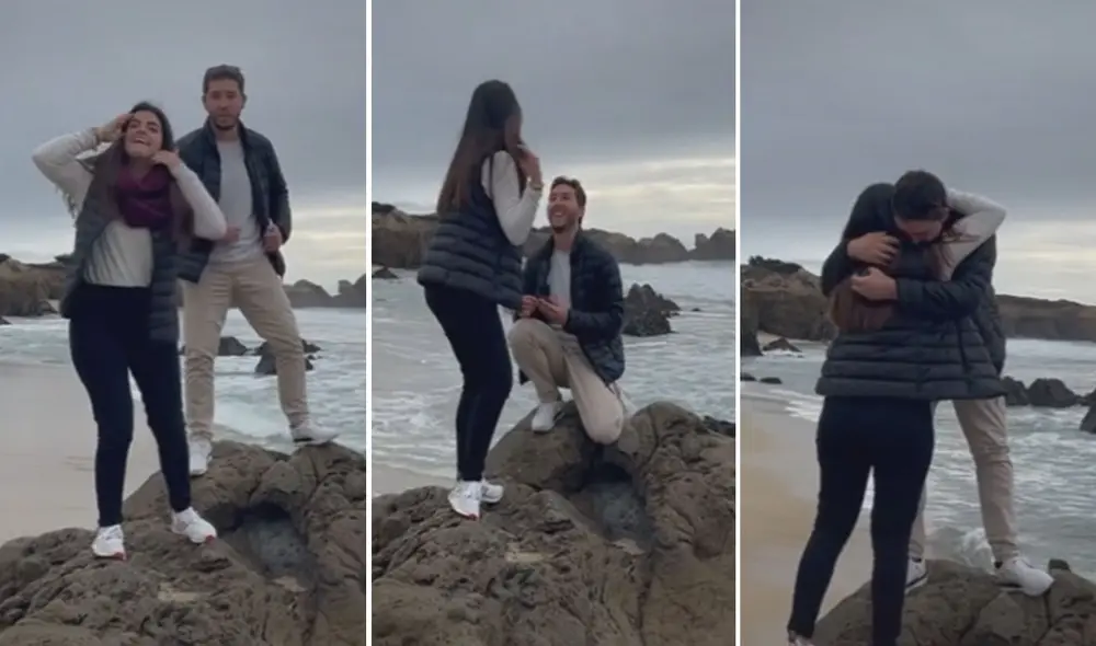 Miles de usuarios quedaron fascinados con esta romántica escena. Foto: captura de TikTok