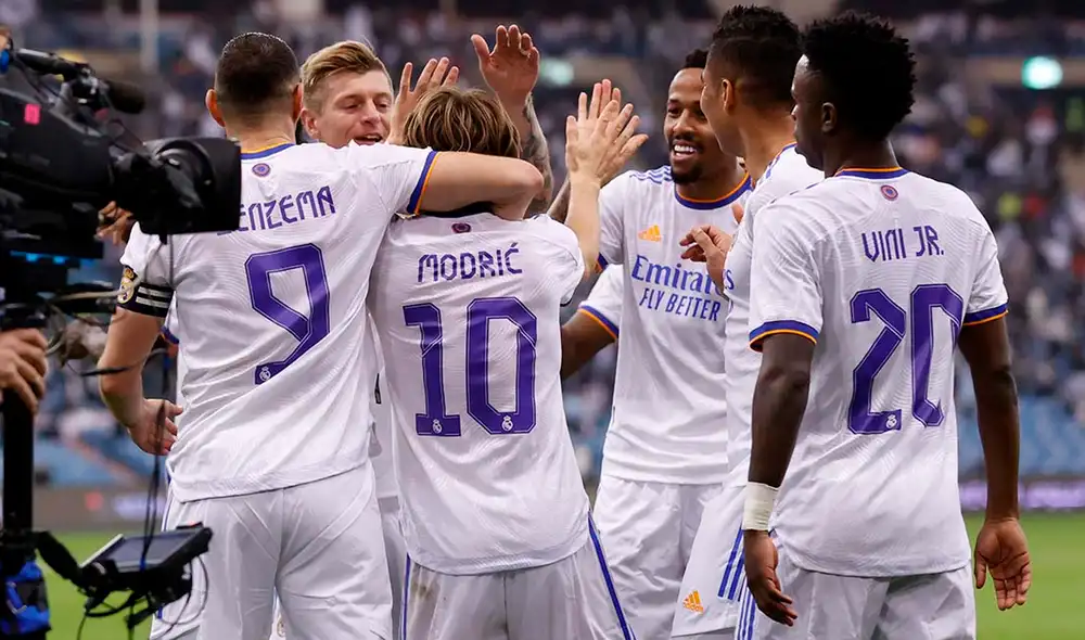 Real Madrid ganó a Athletic Bilbao con goles de Modric y Benzema. Foto: Twitter