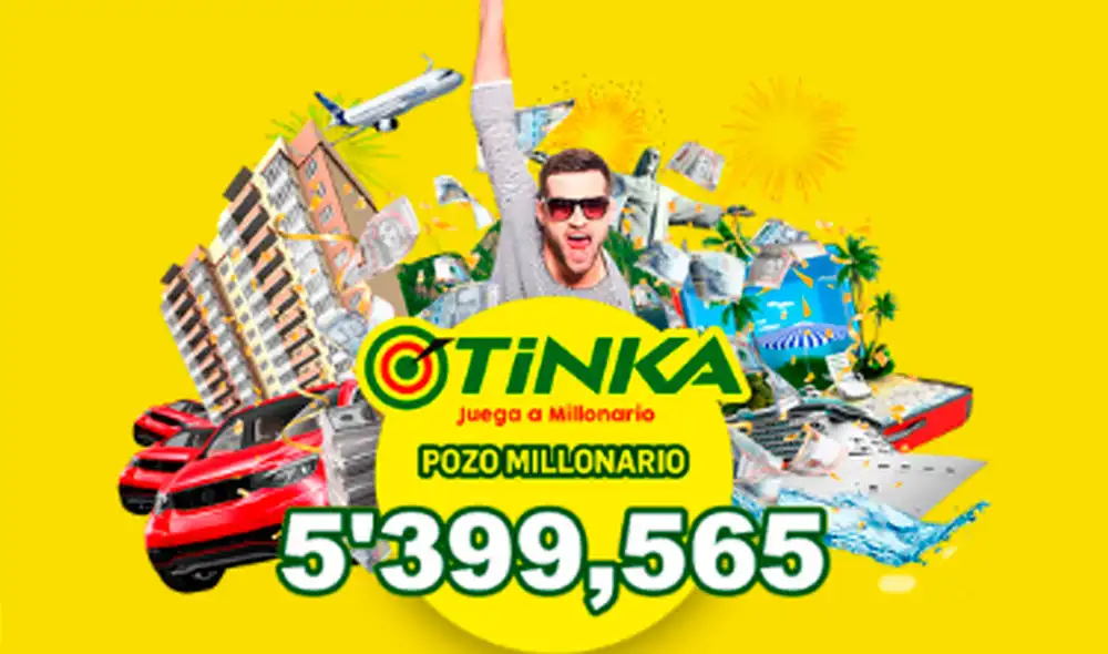 El pozo millonario de La Tina subió a S/ 5 399 565 para este domingo 16 de enero. Foto: La Tinka Facebook El pozo millonario de La Tina subió a S/ 5 399 565 para este domingo 16 de enero. Foto: La Tinka Facebook