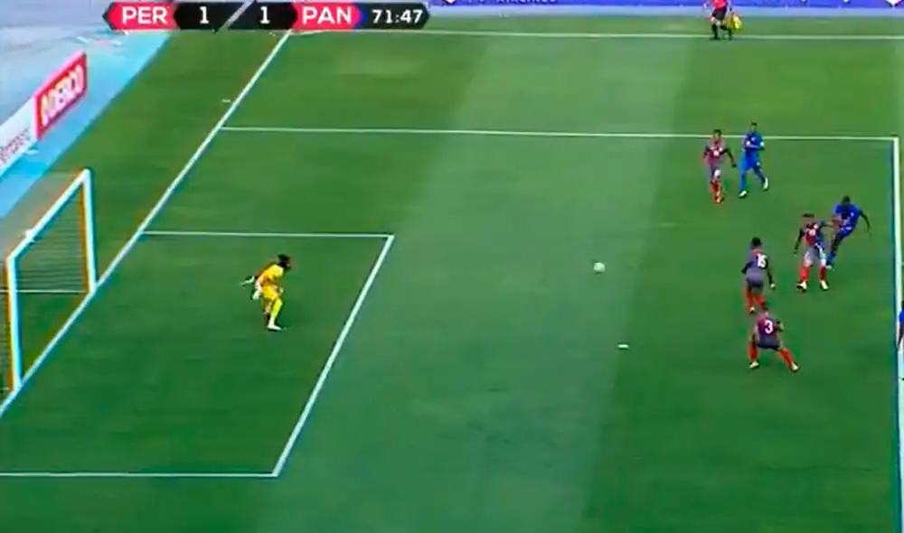 Perú vs. Panamá: Abdiel Ayarza anotó el empate para el conjunto canalero. Foto: Movistar Deportes