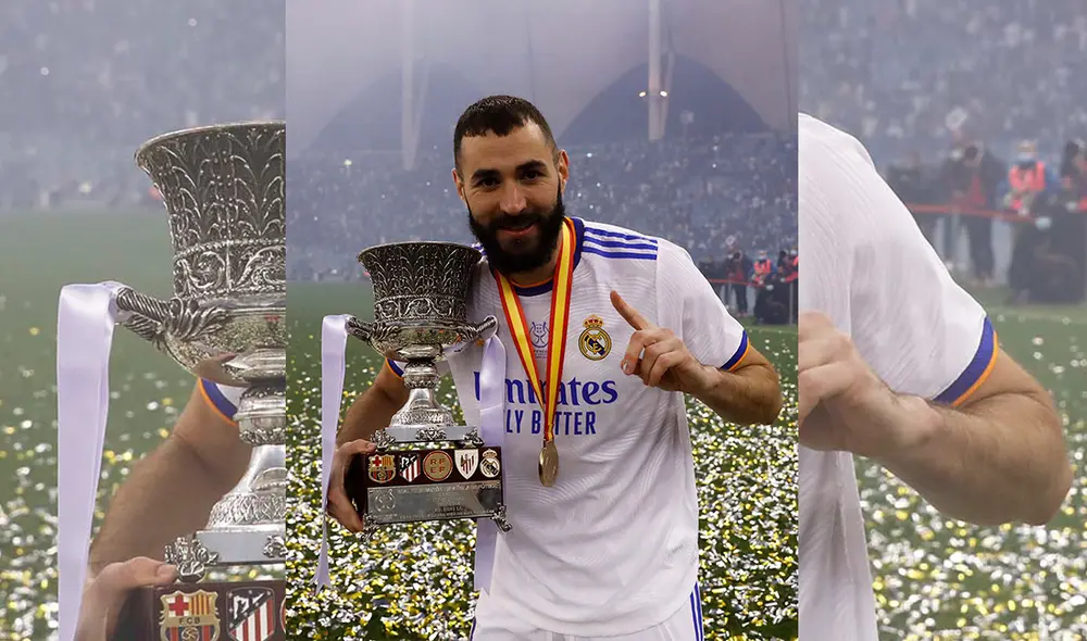 Karim Benzema entró al top 5 de jugadores con más títulos en Real Madrid. Foto: Real Madrid/Twitter