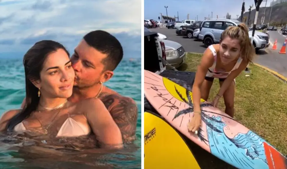 Korina y Mario sorprendieron al acudir a la playa pese a las indicaciones de INDECI. Foto: Mario Hart / Instagram