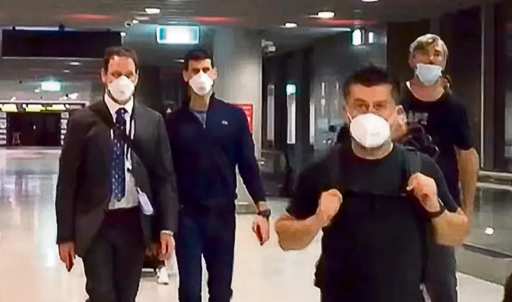 Desenlace. Veto a Novak Djokovic sería por tres años. Foto: captura de video Desenlace. Veto a Novak Djokovic sería por tres años. Foto: captura de video