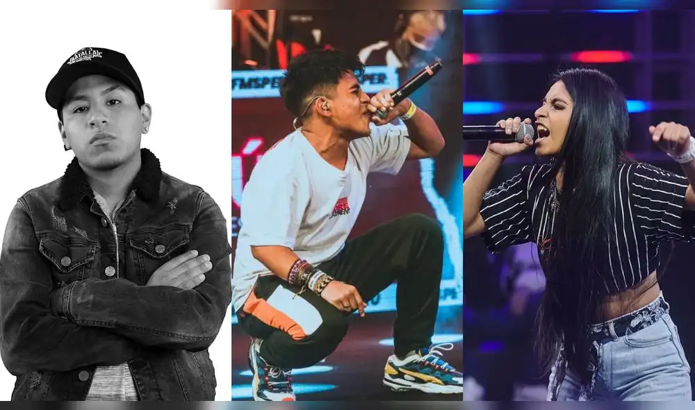 Piero Pistas, Litzen y Sumeria, tres freestylers que buscan llegar a FMS Perú. Foto: composición La República
