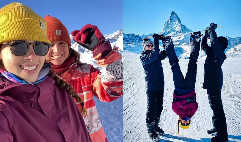 Un viaje de ensueño. La surfista Sofía Mulanovich viajó a Suiza en compañía de su familia. Foto: Sofía Mulanovich/Instagram